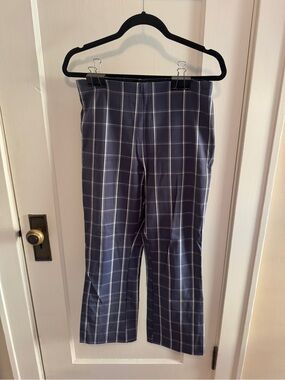a new day Navy and White Plaid Trousers